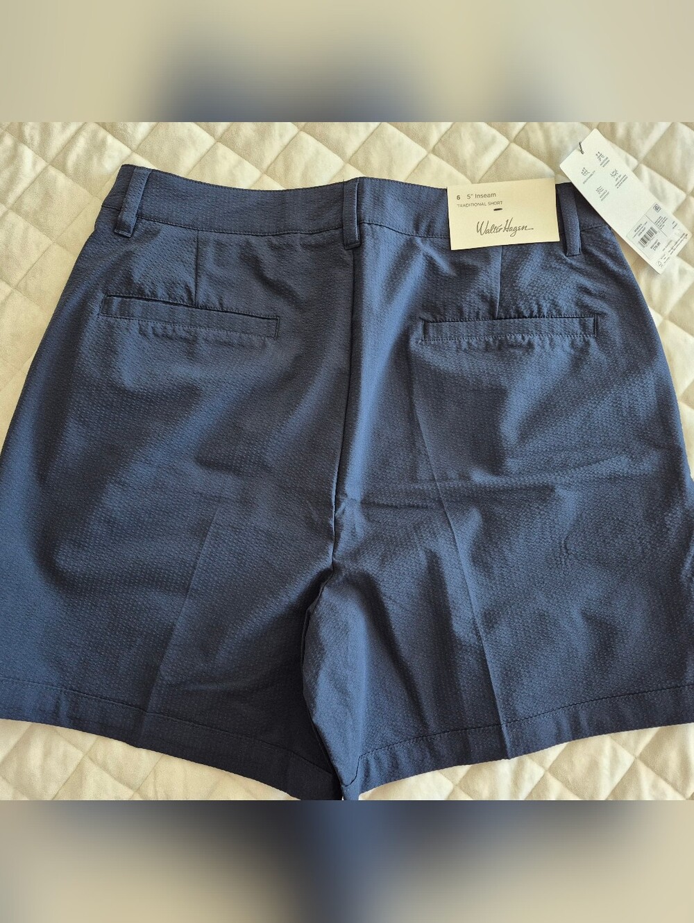 Womens Walter Hagen 5' Inseam Navy Traditional Shorts - Picture 2 of 4